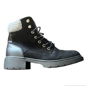 Mari a Paula black suede zip boots women's size 8M